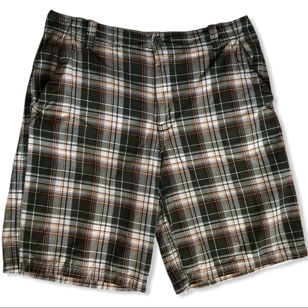 Men’s Aeropostale Flat Front Plaid Shorts - 38*